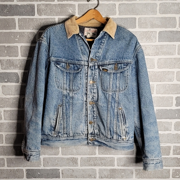 Lee Other - Storm Rider by Lee Vintage Denim Jean Jacket Blanket Lined Coat Men's Size L